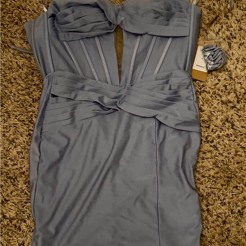 Amelia couture AG0114S lilac corset dress NWT